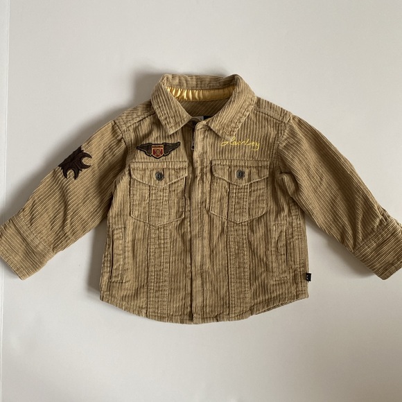 Hurley Corduroy Zip-Up Overshirt 12 Months - Picture 2 of 12